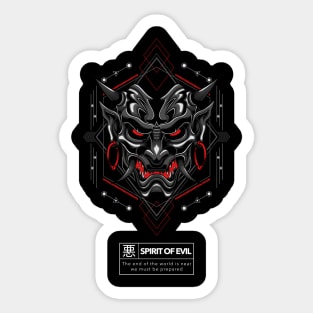 Spirit of evil Sticker